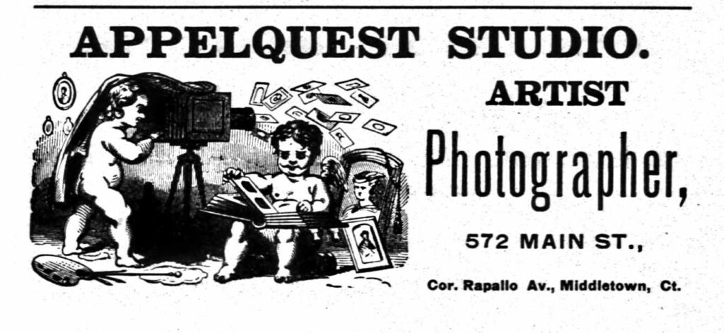 1904 Middletown City directory, ad for the Applequest studio on p. 320