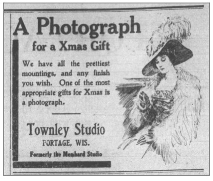 Portage Daily Register newspaper ad, November 30, 1915