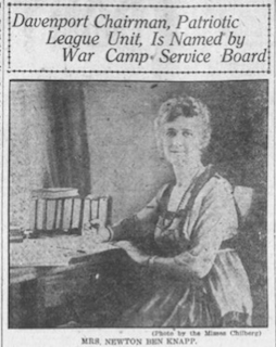 Jun 23, 1918,  photo by the Misses Chilberg in Quad City Times 