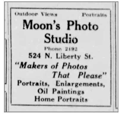 Ad for the Moon Studio