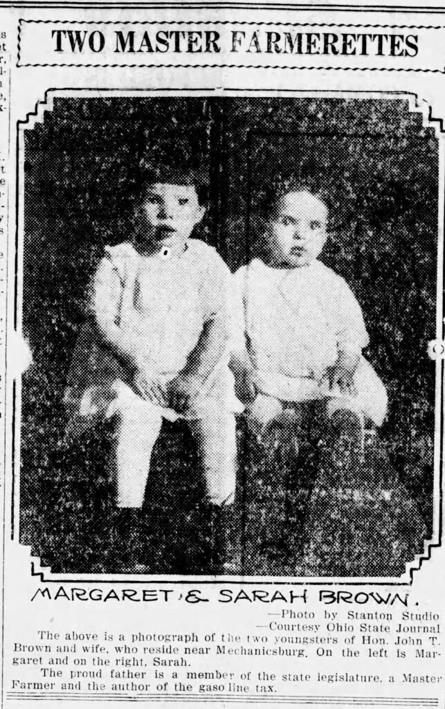 Photo of 2 kids take by the Stanton Studio in Urbana, Ohio. The Urbana Daily Citizen, January 21, 1928