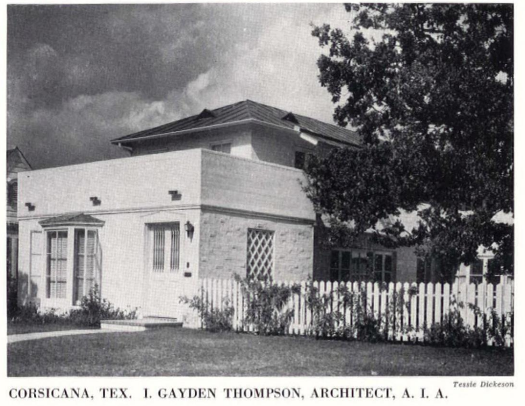 Photo of a 3 bedroom, 2 bath house with roof decks; photo by Tessie Dickeson, from the April 1941 Architectural Forum magazine. 