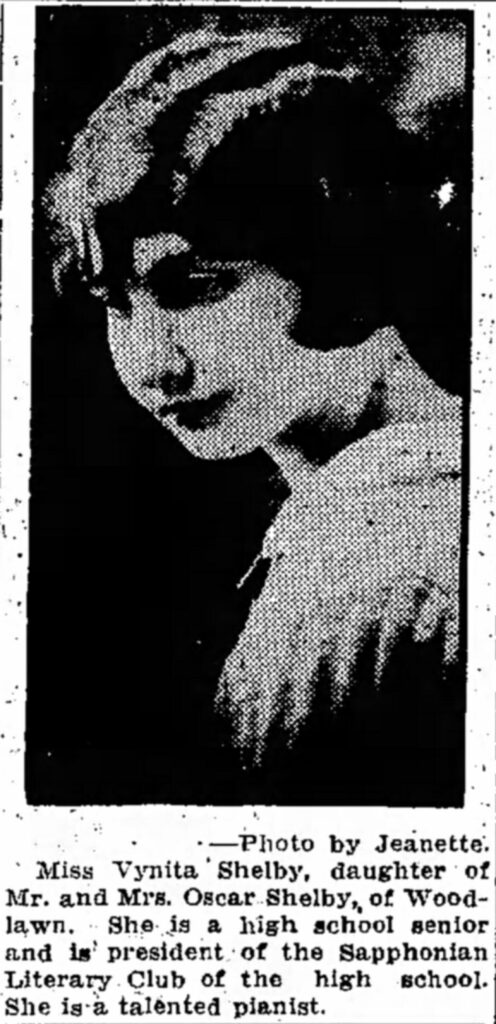 Photo taken by Jeanette in Joplin Globe, May 11, 1924