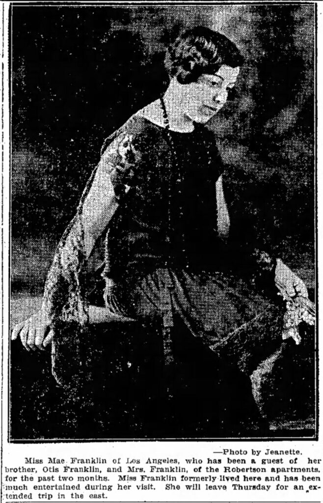 Photo taken by Jeanette in Joplin Globe, May 11, 1924