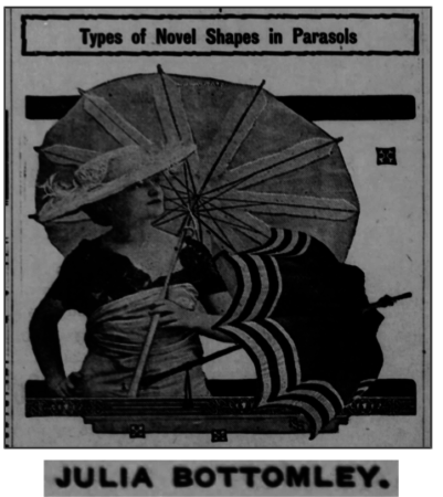 The Brook Reporter, Fri Jun 25, 1915 - article about parasols by Julia Bottomley