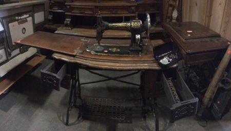 White Sewing Machine, for sale at Ballard Reuse, Seattle, WA