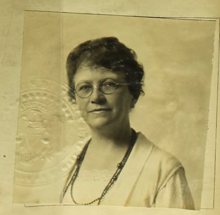 Anna O'Donnell Rodgers (passport photo, 1923)