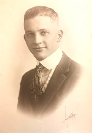 Libby Art Studio, 1917, photo of a young man (McIntyre-Culy Collecton)