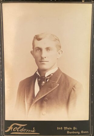 Cabinet Card photo by Mrs. J. H. Folsom's studio in Danbury, CT